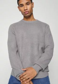 Brave Soul Jersey De Punto - Silver Grey, Hombre -Brave Soul Ventas d314c8263ccf4f64b0ab82ed39298c20