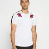 Brave Soul LANTANA - Camiseta Estampada - Optic White, Hombre