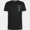Brave Soul GION - Camiseta Estampada - Jet Black, Hombre