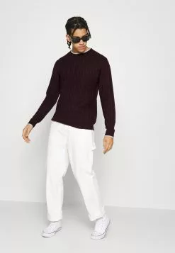 Brave Soul Jersey De Punto - Oxblood/silver Grey, Hombre -Brave Soul Ventas d555bb9a7f6540a2826b14d3f3526fa9