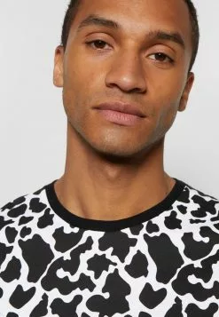 Brave Soul COW - Camiseta Estampada - White/black, Hombre -Brave Soul Ventas d63a5fa52ae04af3a5a9b5a45a284c54