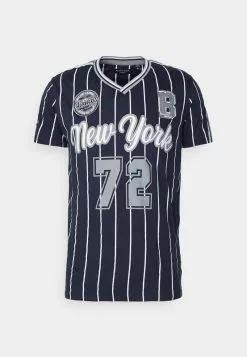 Brave Soul Camiseta Estampada - Navy/grey/white, Hombre