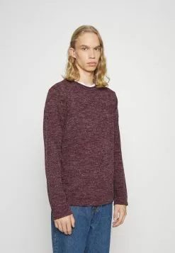 Brave Soul MONTREL - Jersey De Punto - Deep Maroon/french Navy, Hombre