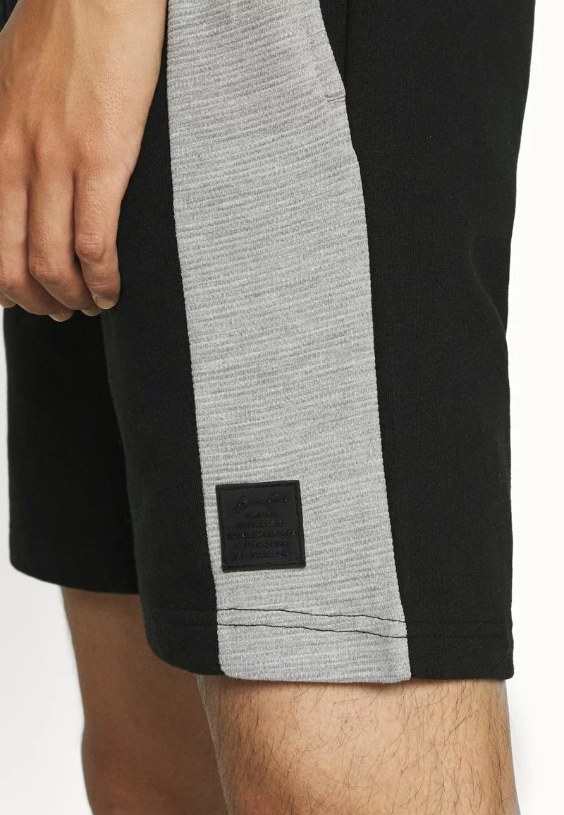 Brave Soul ALEX - Camiseta Estampada - Jet Black/light Grey Marl, Hombre 4 Brave Soul ALEX - Camiseta Estampada - Jet Black/light Grey Marl, Hombre - Imagen 4