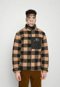 Brave Soul LITHARO - Forro Polar - Tan / Jet Black, Hombre