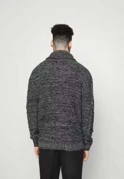 Brave Soul TRACTATUSC - Chaqueta De Punto - Jet Black/grey, Hombre -Brave Soul Ventas d8cfcf7fee224974bc7d61506b732058