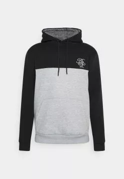 Brave Soul MAREK - Sudadera - Black/grey/optic White, Hombre