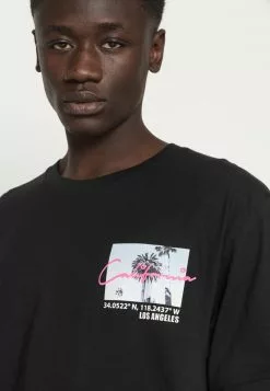 Brave Soul Camiseta Estampada - Jet Black/multicolour, Hombre -Brave Soul Ventas d9528dc38b2b4eafa00c135b7c1977d8