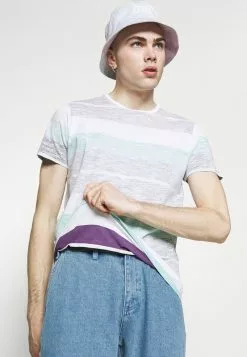 Brave Soul RANGE - Camiseta Estampada - Optic White/purple/mint/black, Hombre -Brave Soul Ventas d97e47f9c81c4d6bb6e2416b805cdf72