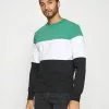 Brave Soul WHITEHALL - Sudadera - Jade Green/optic White/jet Black, Hombre