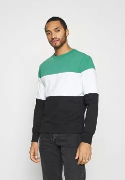 Brave Soul WHITEHALL - Sudadera - Jade Green/optic White/jet Black, Hombre