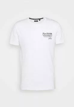 Brave Soul Camiseta Estampada - White, Hombre -Brave Soul Ventas dcac72cc94c0445e968c61f2813bc62e