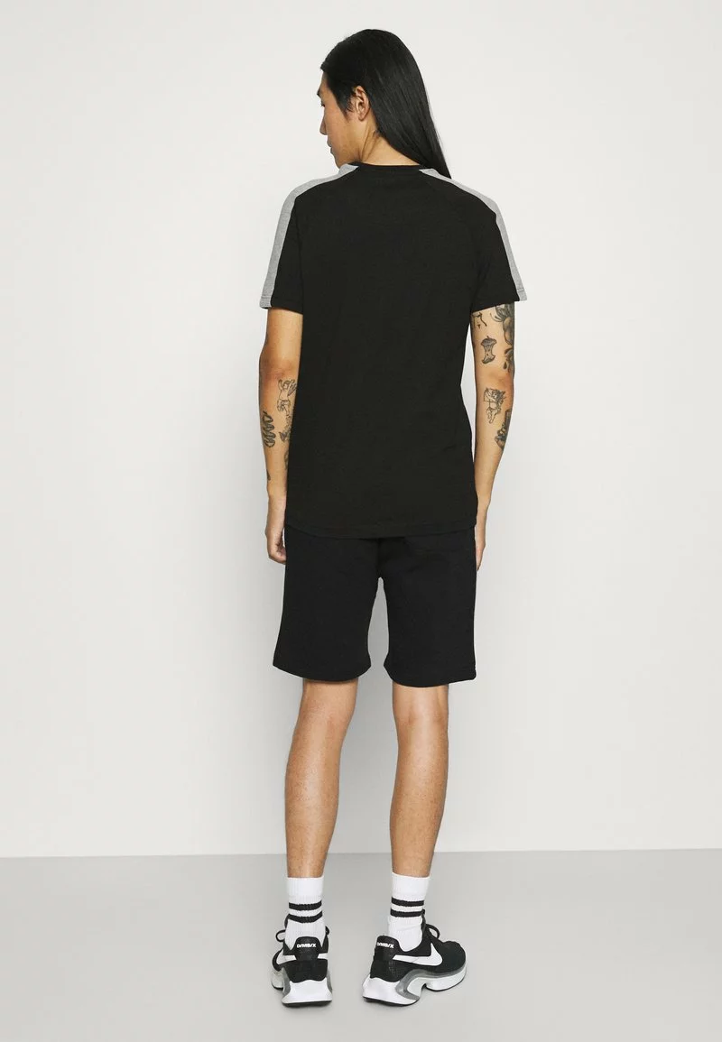 Brave Soul ALEX - Camiseta Estampada - Jet Black/light Grey Marl, Hombre 3 Brave Soul ALEX - Camiseta Estampada - Jet Black/light Grey Marl, Hombre - Imagen 3