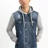 Brave Soul Chaqueta Vaquera - Blue Denim/grey, Hombre