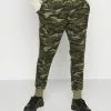 Brave Soul SPIKED - Pantalones Deportivos - Khaki Combo, Hombre