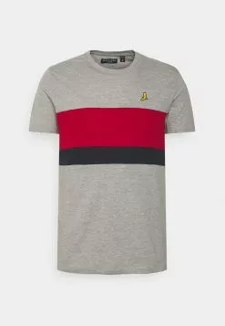 Brave Soul ALLEN - Camiseta Estampada - Light Grey, Hombre