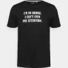 Brave Soul BROKE - Camiseta Estampada - Jet Black, Hombre