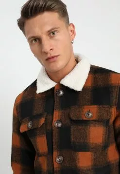 Brave Soul AUGUSTUS - Chaqueta Fina - Brown/orange, Hombre -Brave Soul Ventas e32bf83e737a48669d415d63bfd3026e