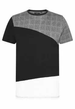 Brave Soul GARFISH - Camiseta Estampada - Black/white, Hombre -Brave Soul Ventas e46a4219ac8a40ceb3267575c817529d