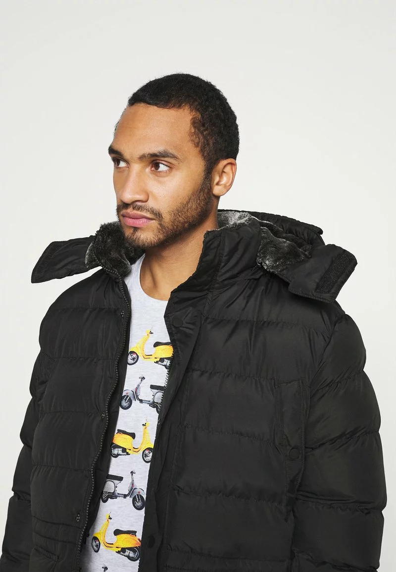 Brave Soul BOBBY - Abrigo De Invierno - Black, Hombre 6 Brave Soul BOBBY - Abrigo De Invierno - Black, Hombre - Imagen 6