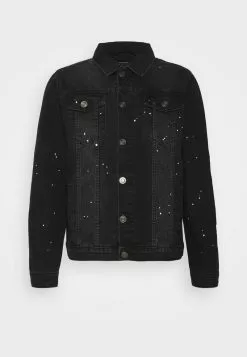 Brave Soul HENRIK - Chaqueta Vaquera - Charcoal Wash, Hombre