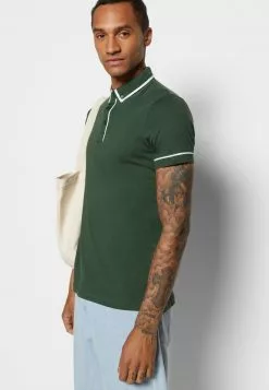 Brave Soul VIRGILC - Polo - Bottle Green/optic White, Hombre -Brave Soul Ventas e6505f0838d546a3a29ddeb7e4621c57