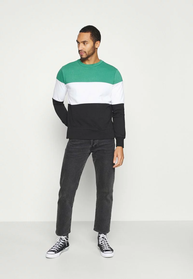 Brave Soul WHITEHALL - Sudadera - Jade Green/optic White/jet Black, Hombre 2 Brave Soul WHITEHALL - Sudadera - Jade Green/optic White/jet Black, Hombre - Imagen 2