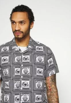 Brave Soul MOSAIC - Camisa - Black/white, Hombre -Brave Soul Ventas e78fc78c1798491c964e52578601c13e