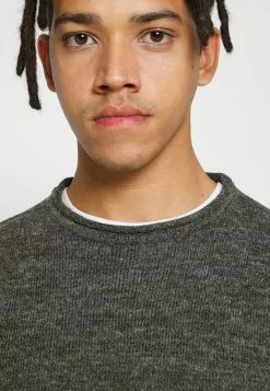 Brave Soul MONTREL - Jersey De Punto - Dark Khaki/french Navy, Hombre -Brave Soul Ventas e8c0da21e4be4b58a64f4a6d1a162606