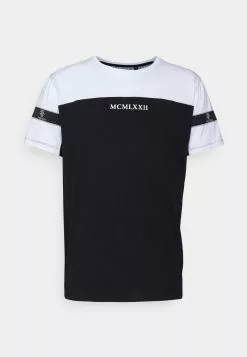 Brave Soul Camiseta Estampada - White/black, Hombre -Brave Soul Ventas eb183004303e47738850a77d86b00083