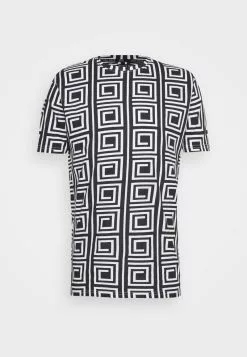 Brave Soul Camiseta Estampada - Jet Black/optic White, Hombre -Brave Soul Ventas eb28fec4b7bf4e37b0f50b7d86104f3d