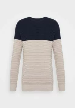 Brave Soul Jersey De Punto - Midnight Navy/ Taupe, Hombre -Brave Soul Ventas ec54c64c6eaf475cbe18d95e15df05b7