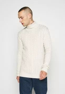 Brave Soul EVERSTONE - Jersey De Punto - Oatmeal, Hombre