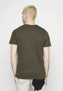 Brave Soul ANTARES - Camiseta Estampada - Khaki, Hombre -Brave Soul Ventas eeadfd444e2847a7b22d661b76e29541