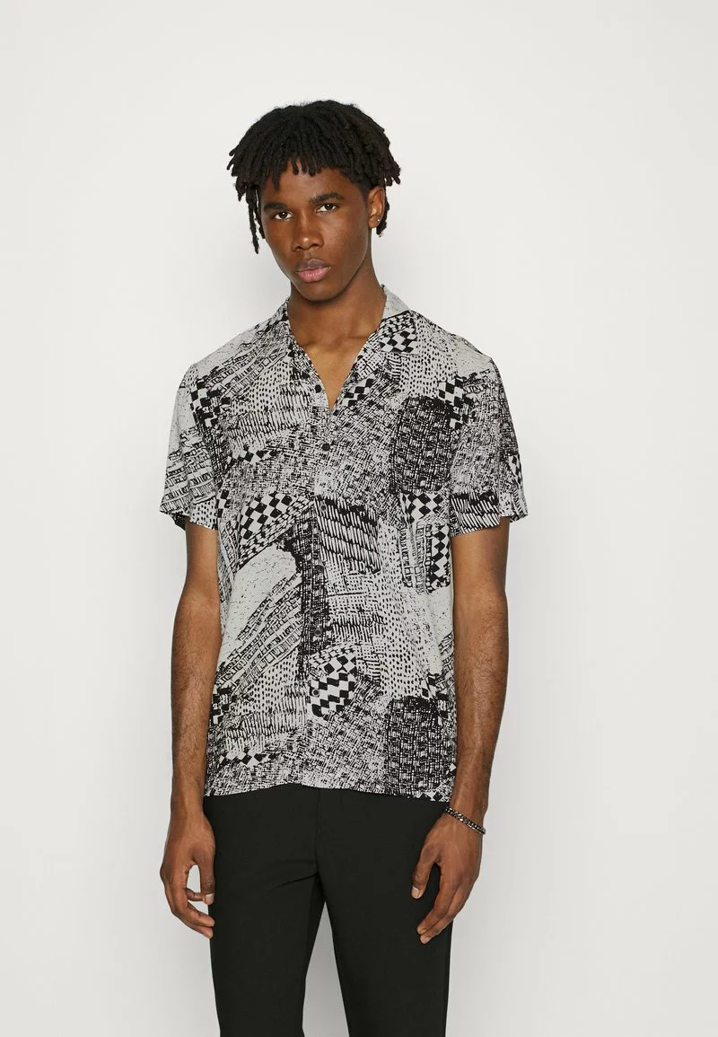 Brave Soul Camisa - White/black, Hombre 1 Brave Soul Camisa - White/black, Hombre