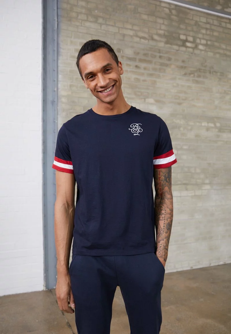 Brave Soul DRUMMOND - Camiseta Estampada - Navy/red/white, Hombre 1 Brave Soul DRUMMOND - Camiseta Estampada - Navy/red/white, Hombre