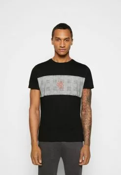 Brave Soul JABARI - Camiseta Estampada - Black/white/red, Hombre -Brave Soul Ventas efd026c2d38944aabc1b6d67523b7b3e