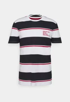 Brave Soul KOLOA - Camiseta Estampada - Optic White/dark Navy/red, Hombre -Brave Soul Ventas f156a48ec4d347eb95b654d556a62fad