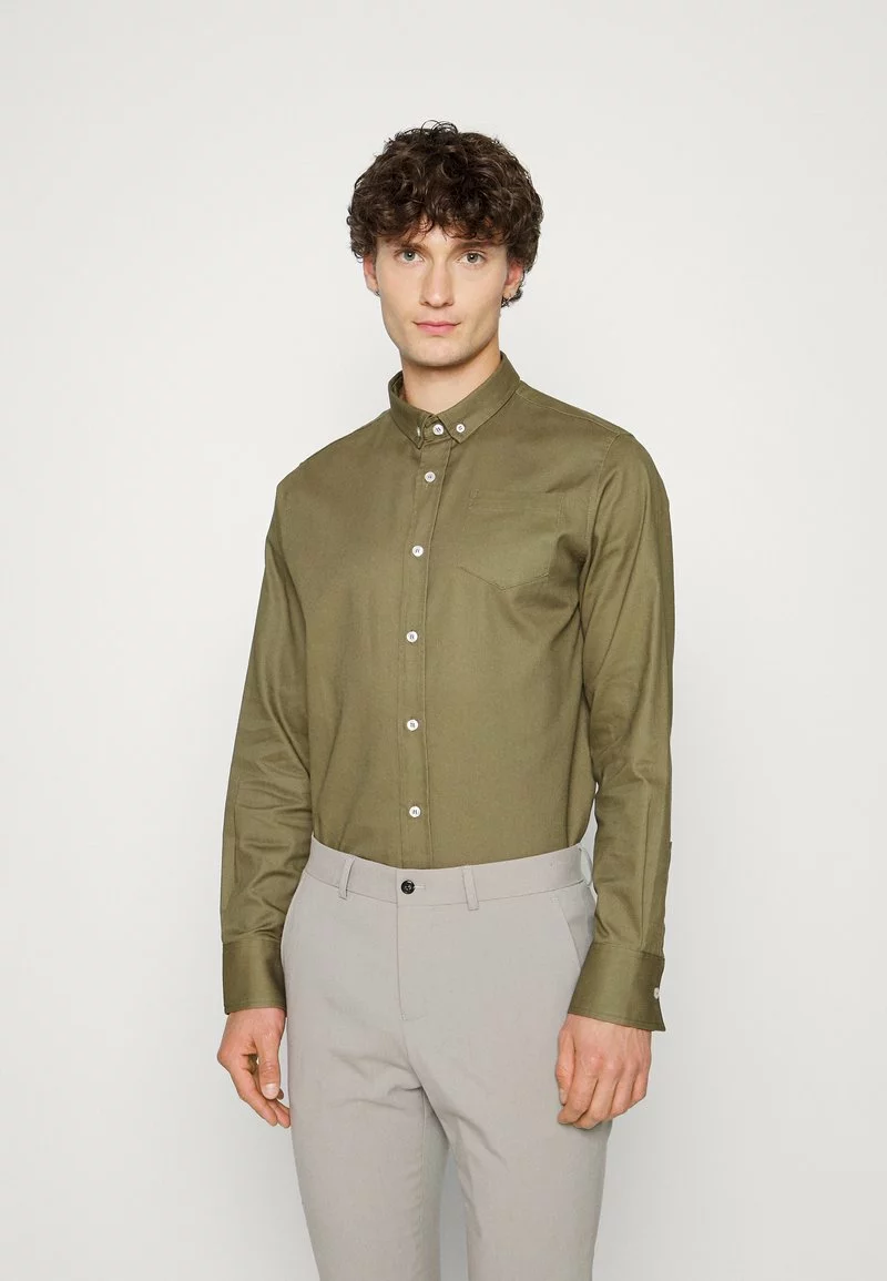 Brave Soul SHELBY - Camisa - Khaki, Hombre 1 Brave Soul SHELBY - Camisa - Khaki, Hombre