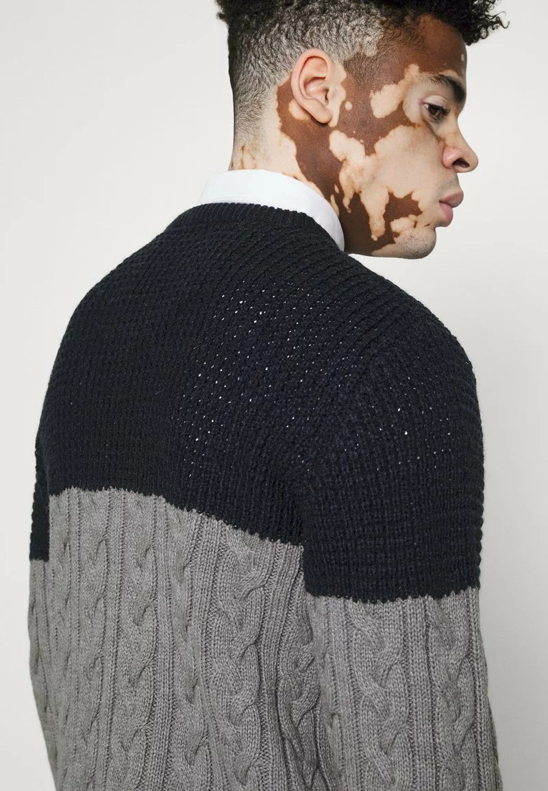 Brave Soul DORPER - Jersey De Punto - Midnight Navy/silver Grey Marl, Hombre 4 Brave Soul DORPER - Jersey De Punto - Midnight Navy/silver Grey Marl, Hombre - Imagen 4