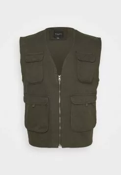 Brave Soul AMMUNITIONK - Chaleco - Khaki, Hombre