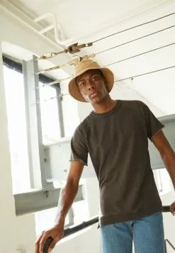 Brave Soul KELLER - Camiseta Estampada - Charcoal, Hombre