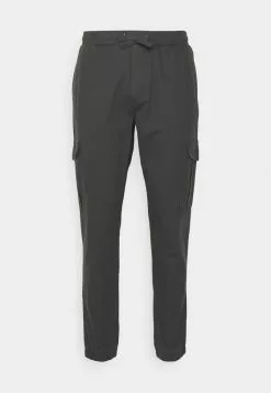 Brave Soul FINECARGCHAR - Pantalones Cargo - Charcoal, Hombre