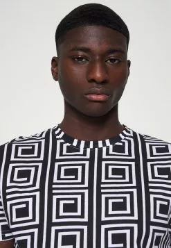 Brave Soul Camiseta Estampada - Jet Black/optic White, Hombre -Brave Soul Ventas f3ddb3f5434d4daa9c0805433aa0b4e9