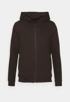 Brave Soul Sudadera Con Cremallera - Bitter Chocolate, Hombre