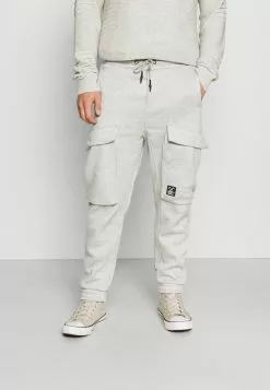 Brave Soul Pantalones Deportivos - Light Grey Marl, Hombre