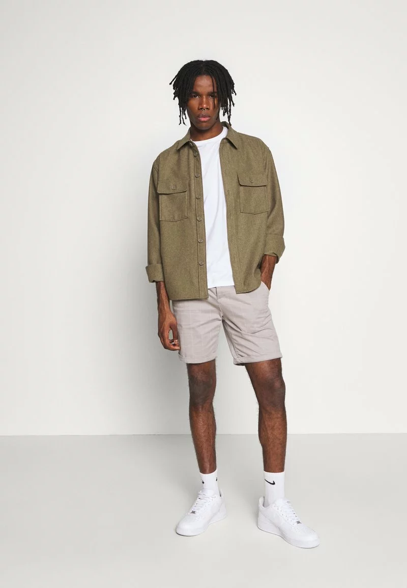 Brave Soul JAMES - Shorts - Light Grey, Hombre 2 Brave Soul JAMES - Shorts - Light Grey, Hombre - Imagen 2