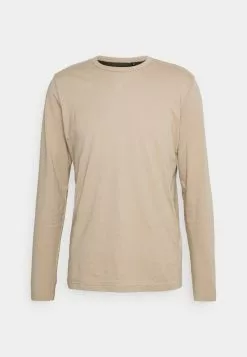 Brave Soul PRAGUEK - Camiseta De Manga Larga - Stone/mid Khaki, Hombre -Brave Soul Ventas fa8d969087ec40289d6ebd08231b2ed4