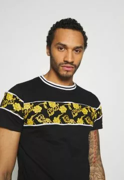 Brave Soul Camiseta Estampada - Black/multi, Hombre -Brave Soul Ventas fad0cc407c5a41ce8d437ed8bf3553c9