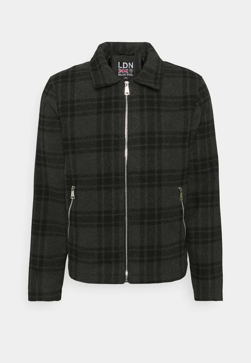 Brave Soul Chaqueta Fina - Grey/black, Hombre 5 Brave Soul Chaqueta Fina - Grey/black, Hombre - Imagen 5